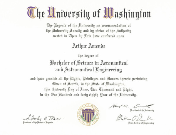 Bachelor of Science in Aeronautical and Astronautical Engineering